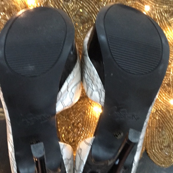 City Streets Black Lace 5 Inch High Heels - Picture 6 of 12